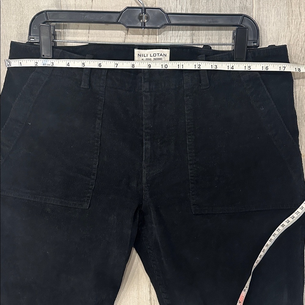 NILI LOTAN Jenna cropped cotton-blend corduroy slim-leg pants - Picture 11 of 12